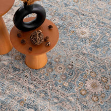 Carregar imagem no visualizador da galeria, Anana Silver Blue &amp; Beige Area Rug - Clearance
