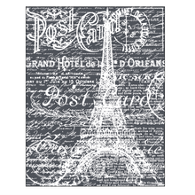 Load image into Gallery viewer, Parisian Post Card - Mesh Stencil 8.5x11
