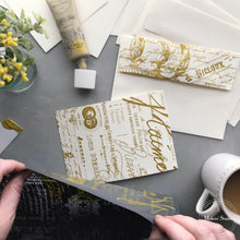 Load image into Gallery viewer, Parisian Script - Mesh Stencil 12x18
