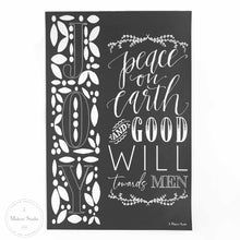 Load image into Gallery viewer, Peace on Earth - Mesh Stencil 12x18
