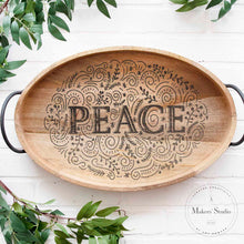 Load image into Gallery viewer, Peace To All - Mesh Stencil - 8.5x11
