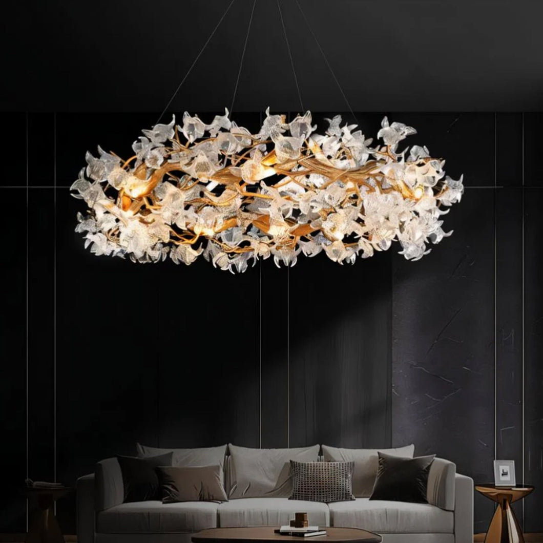 Petala Crystal Round Chandelier