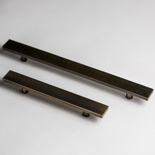 Load image into Gallery viewer, Rail, Antique Brass Cabinet Pulls
