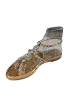 Load image into Gallery viewer, SB UP LS-01 Rose Gold with Gems Sandals
