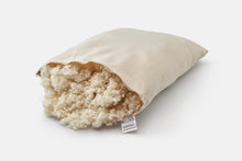 Load image into Gallery viewer, Natural Cotton Pillow With Wool Filling
