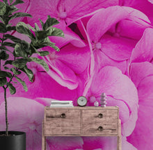 Cargar imagen en el visor de la galería, Pink Flowers Floral Wallpaper Mural. #6776
