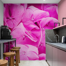 Cargar imagen en el visor de la galería, Pink Flowers Floral Wallpaper Mural. #6776
