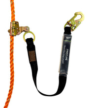 Load image into Gallery viewer, Frontline RGSS58ES Self-tracking Rope Grab 5/8&quot; with 3&#39; Lanyard

