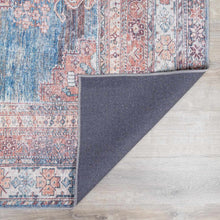 Carregar imagem no visualizador da galeria, Baltinglass Rust &amp; Blue Washable Area Rug - Clearance
