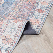 Carregar imagem no visualizador da galeria, Baltinglass Rust &amp; Blue Washable Area Rug - Clearance
