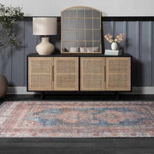 Carregar imagem no visualizador da galeria, Baltinglass Rust &amp; Blue Washable Area Rug - Clearance
