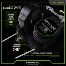 Carregar imagem no visualizador da galeria, Frontline RPG082RLE Leading Edge Cable Twin Leg 8&#39; SRL with Steel Rebar Hook Ends
