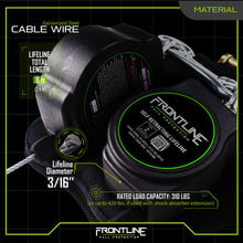 Carregar imagem no visualizador da galeria, Frontline RPG082SLE Leading Edge Cable Twin Leg 8&#39; SRL with Steel Snap Hook Ends
