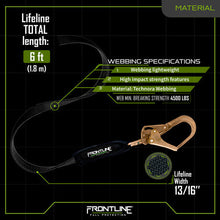 Carregar imagem no visualizador da galeria, Frontline RPW061R Web Single Leg 6&#39; SRL with Steel Rebar Hook End
