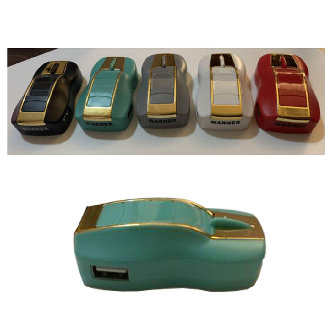 Race car shaped Warner Wireless Premium Type C Dual USB Wall Plug