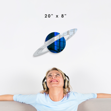 Cargar imagen en el visor de la galería, 2-Piece Set | Planet Saturn &amp; Space Rocket Decor
