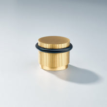 Cargar imagen en el visor de la galería, Bastion - Linear Knurled Solid Brass Door Stops
