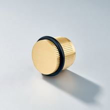 Cargar imagen en el visor de la galería, Bastion - Linear Knurled Solid Brass Door Stops
