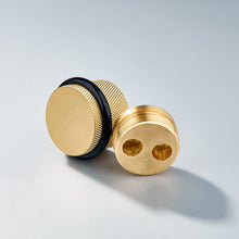 Cargar imagen en el visor de la galería, Bastion - Classic Knurled Solid Brass Door Stops
