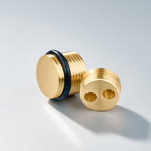 Cargar imagen en el visor de la galería, Bastion - Knurled Ring Solid Brass Door Stops
