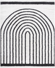 Carregar imagem no visualizador da galeria, Bauer Plush Black Rainbow Rug - Clearance
