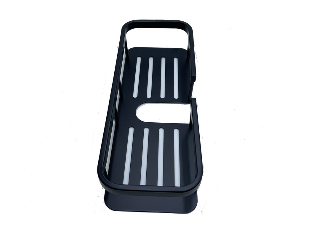Matte black soap dish 14 inch length stainless material