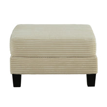 Load image into Gallery viewer, Beige 3 Piece Set Comfy Sofa Couch 3-Seater &amp; Loveseat Sofa with Storage Ottoman with USB
