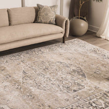 Load image into Gallery viewer, Rudo Beige Flat Pile Washable Rug
