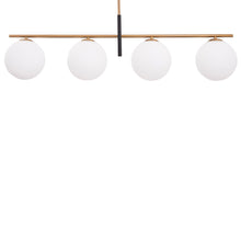 Load image into Gallery viewer, Spark Modern Gold Linear 4 Light Chandelier
