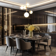 Carregar imagem no visualizador da galeria, Spark Modern Gold 5 Light Dimmable Chandelier
