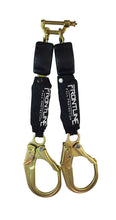 Load image into Gallery viewer, Frontline RPA062R Aramid Fiber Web Twin Leg 6&#39; SRL with Steel Rebar Hook Ends
