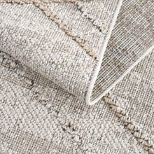 Load image into Gallery viewer, Baqer Bone &amp; Tan Textured Performance Rug - Clearance

