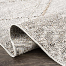 Load image into Gallery viewer, Baqer Bone &amp; Tan Textured Performance Rug - Clearance
