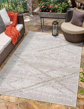 Load image into Gallery viewer, Baqer Bone &amp; Tan Textured Performance Rug - Clearance
