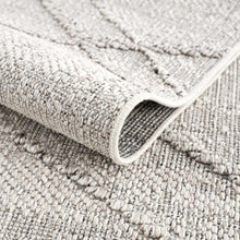 Load image into Gallery viewer, Baqer Bone &amp; Taupe Textured Performance Rug - Clearance
