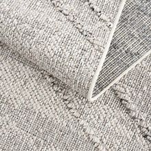 Load image into Gallery viewer, Baqer Bone &amp; Taupe Textured Performance Rug - Clearance
