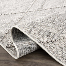 Load image into Gallery viewer, Baqer Bone &amp; Taupe Textured Performance Rug - Clearance
