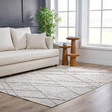 Load image into Gallery viewer, Baqer Bone &amp; Taupe Textured Performance Rug - Clearance
