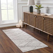 Load image into Gallery viewer, Baqer Bone &amp; Taupe Textured Performance Rug - Clearance
