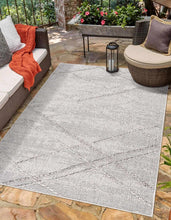 Load image into Gallery viewer, Baqer Bone &amp; Taupe Textured Performance Rug - Clearance

