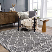 Load image into Gallery viewer, Diah Black &amp; Bone Area Rug - Clearance
