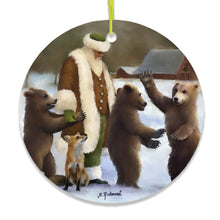 Carregar imagem no visualizador da galeria, Santa and his Bears Folklore Christmas Ornament
