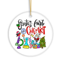 Load image into Gallery viewer, Santa’s Favorite Chemist Christmas Ornament, Chemistry Gift
