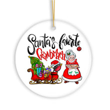 Load image into Gallery viewer, Santa’s Favorite Grandmama Christmas Ornament, Grandmother Gift
