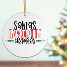 Load image into Gallery viewer, Santas Favorite Custodian Janitor Christmas Ornament
