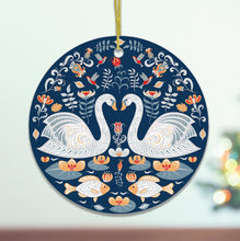 Carregar imagem no visualizador da galeria, Scandinavian Zen Pond Christmas Ornament
