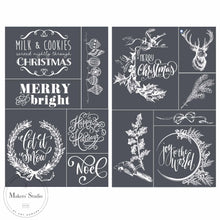 Load image into Gallery viewer, Milk &amp; Cookies - Mesh Stencil 2 Pack 5.5x8.5
