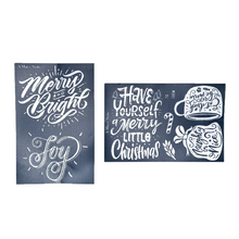 Load image into Gallery viewer, Naughty or Nice - Mesh Stencil 2 pack - 5.5 x 8.5
