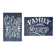 Cargar imagen en el visor de la galería, Family Blessings - Mesh Stencil 2 Pack 5.5 x 8.5
