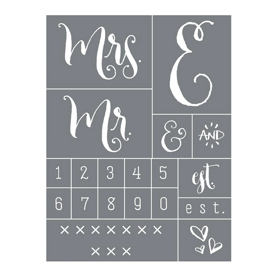 Engagement - Mesh Stencil 9x12